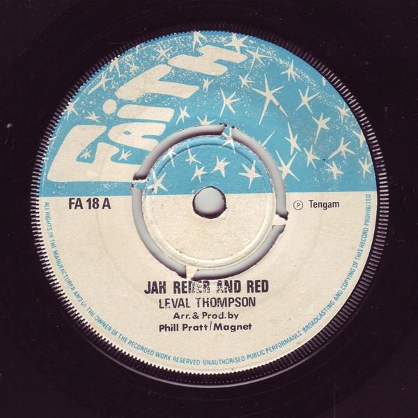 

7inch Record LINVAL THOMPSON Jah Reder And Red FA18 Faith UK Reggae Ska Dub Used