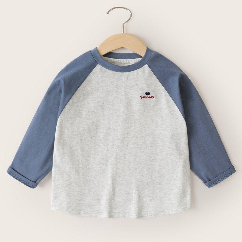 European Boys Pure Cotton Long Sleeves T-shirt Autumn Clothes Spring and Autumn New Arrival Children's Clothing Children's Bottoming Shirt Tops Autumn