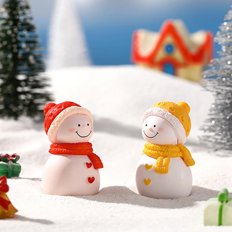 

Micro Landscape Winter Snowman Ornaments Creative Valentine S Day Gift Keychain Plastic Pendant