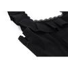GMXIA Summer Temperament Square Collar Wooden Ear Edge Fishbone Corset Dress Women