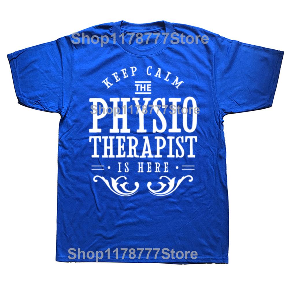 Funny Physiotherapy Physiotherapist T Shirts Cotton Streetwear Birthday Gifts Mens Clothing Casual Loose Oversized T Shirt