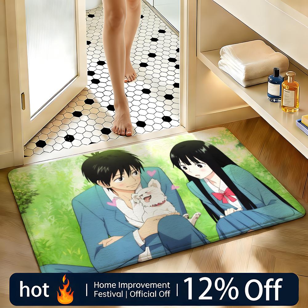 Soft Absorbent Non-Slip Rug Anime Kimi Ni Todoke Floor Mat Home Decor Doormat Bedroom Floor Mat Shower Carpet