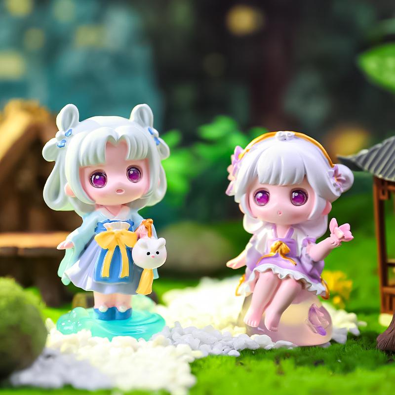 Guochao Hanfu Mädchen Figur: Frühlingsbrise Blind Box Sammlerstück – verträumte Dekoration & Geschenk