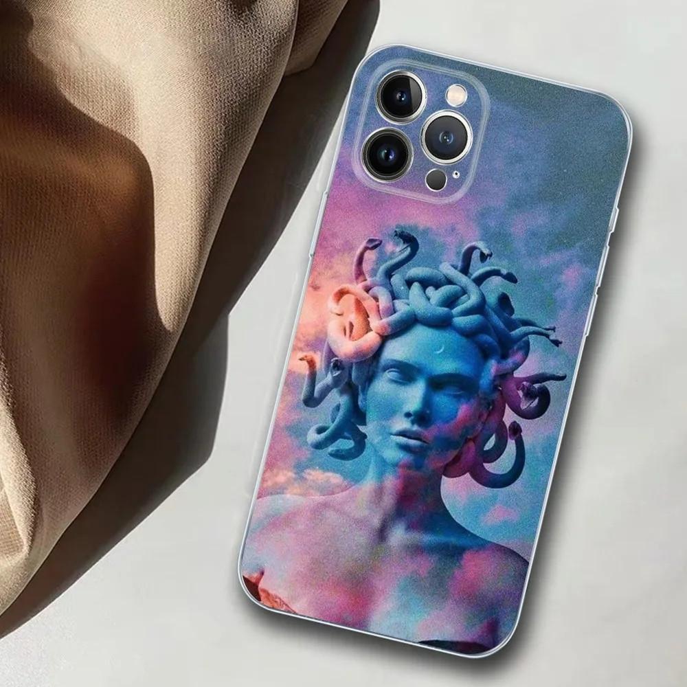 Apple Iphone15 Pro Mobile Phone Case David Statue Mobile Phone Case, Painted Anti-Drop Huawei Anti-Drop Mobile Phone