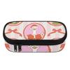 Pencil Pouch High Capacity 300D Polyester Smooth Zipper with Pen Slots Mesh Pocket and Spacious Main Compartment for Classroom Use