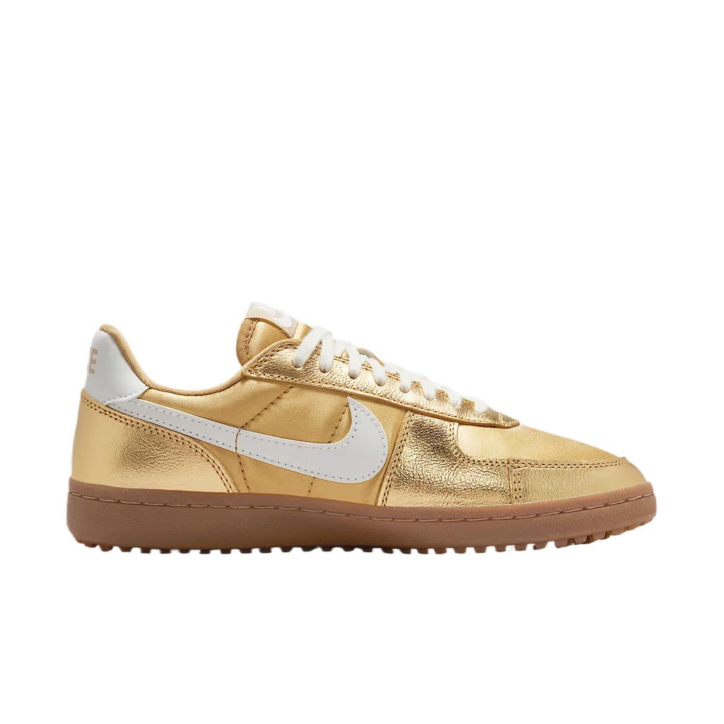 Nike Field General 82 Metallic Gold Women Sneakers Gum-Dark-Brown Sail HQ7397-700