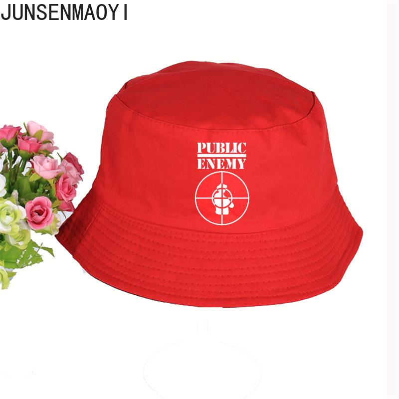 Public Enemy Bucket Hat Summer Pop Us Rap Cotton Women Men Fisherman Hat Outdoor Sunshade Cap Fishing Hation Sunscreen Beach Hat