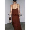 Summer New Product Women's Clothes Seaside Vacation Style round Neck Sleeveless Long Embroidered Strap Dress 6895058