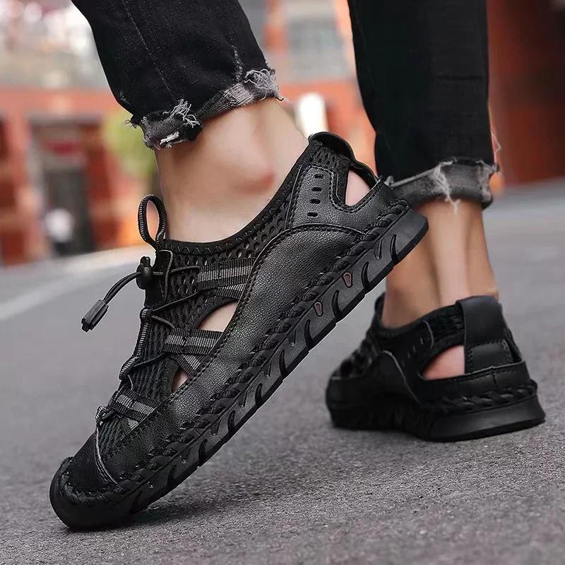Platform Slippers for Men Sports Sandals for Men Leather Sandal Cheap Sandals Free Shipping Man Shoes Mens Summer Shoes Sale
