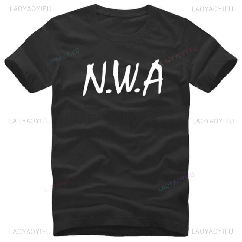 NWA N.W.A. T Shirts Men Hot Sale Short Sleeve Letter Printed Men's T-Shirt Fashion Cotton Street Rap Hip Hop Summer Casual Tees