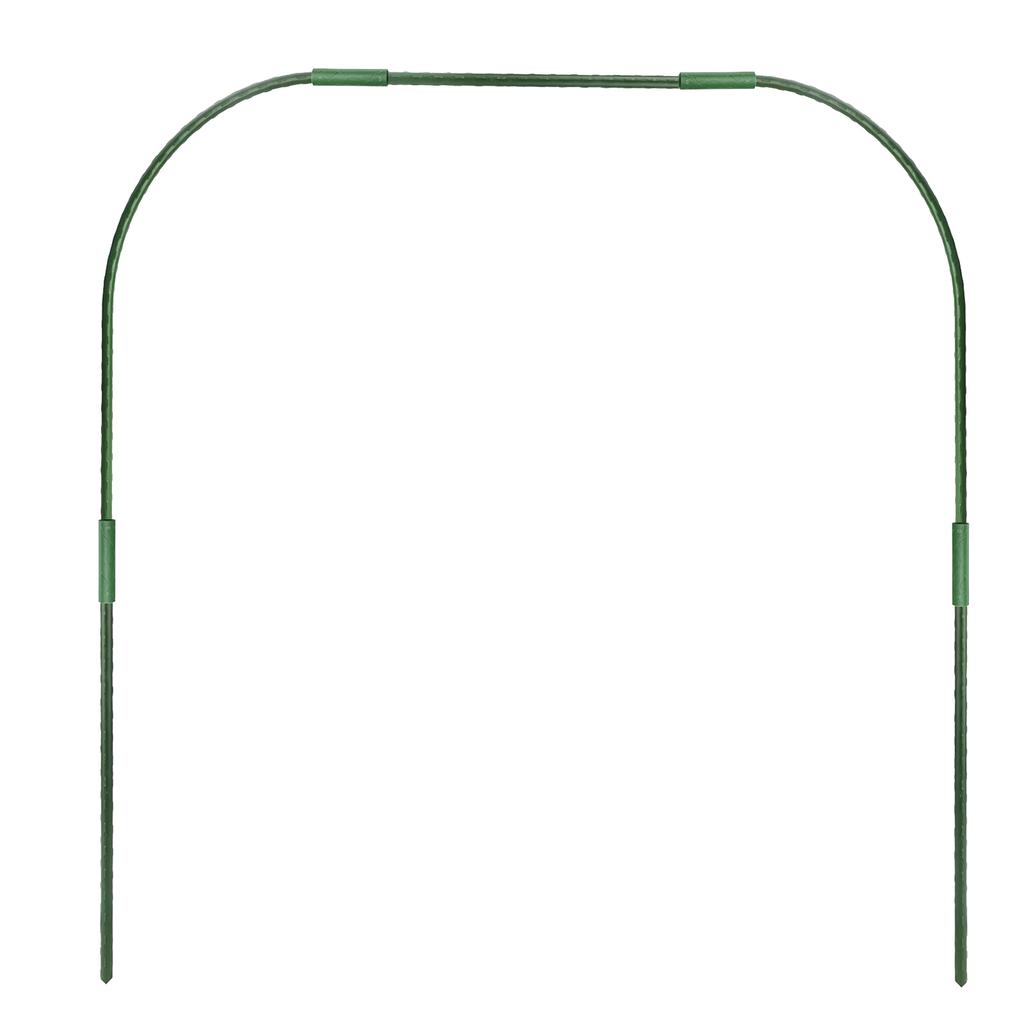 Garden Hoops Kit with Clips for Raised Beds PE Steel Pipe Plant Support Garden Stakes Hoops Frame