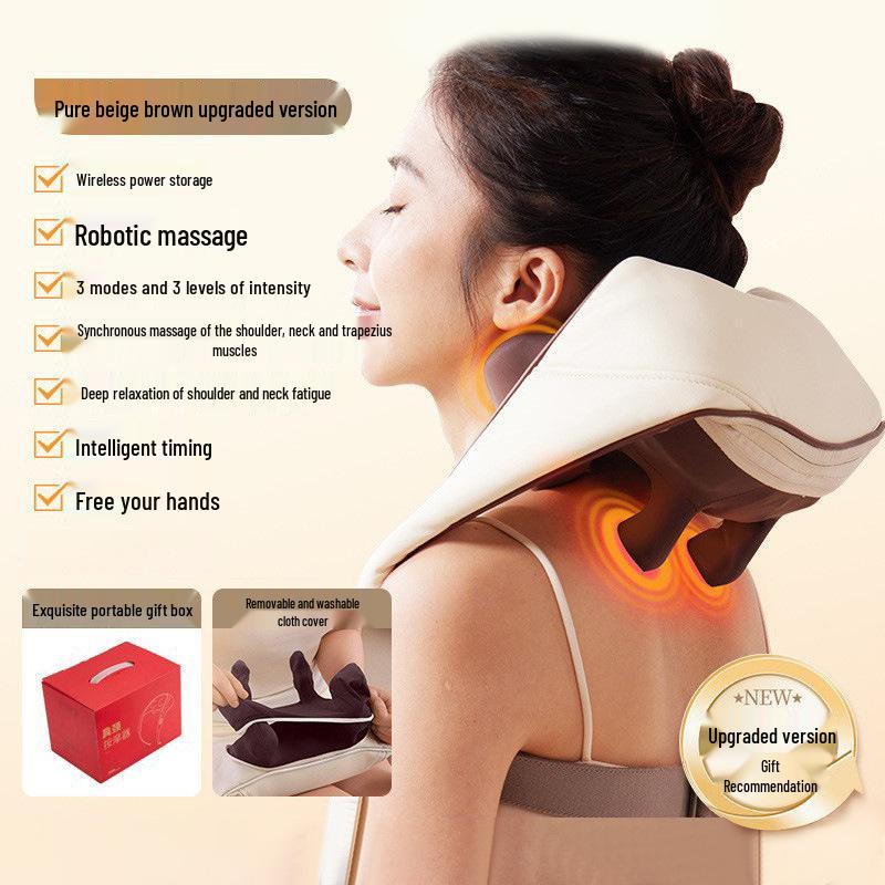 

Многофункциональный массажный платок для шеи и трапециевидных мышц с подогревом для шеи и талии