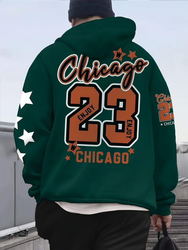 Avrupa ve Amerika Yeni Erkek Sonbahar Antrenman Harf Baskılı Yumuşak ve Rahat Kapüşonlu Sweatshirt Dış Mekan Spor Üstü