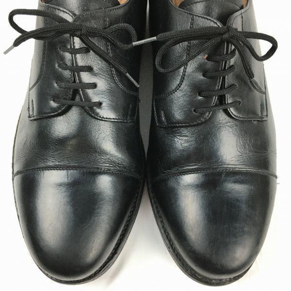 HEINRICH DINKELACKER Vintage Straight Tip Business Shoes Black Size 8 / 26.5cm(USED)