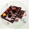 Hot Sale Yixing Ceramic Kung Fu Tea Set Solid Wood Tray Teapot Tea Suit Chinese Tea Ceremony Kung Fu Set