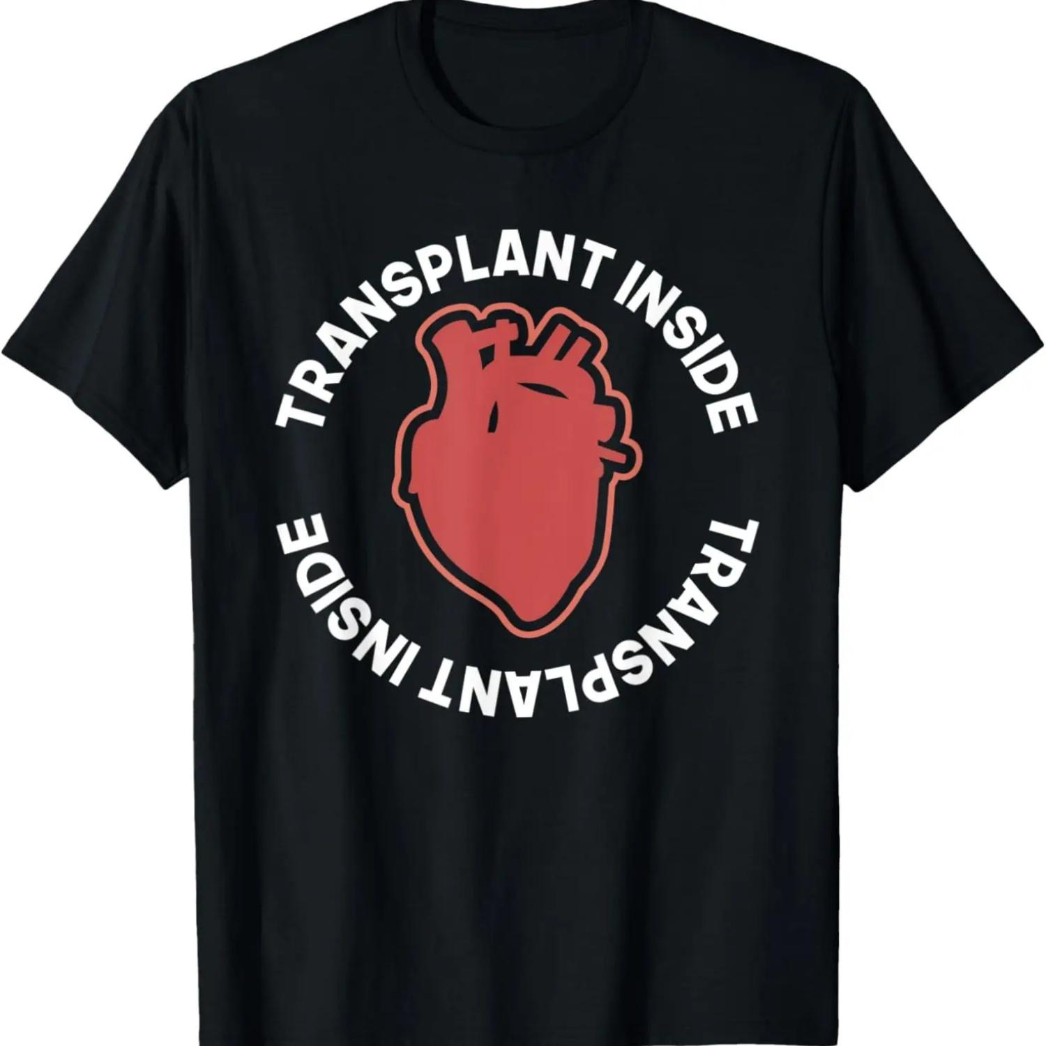 Heart Transplant T Shirt Organ Recipient Survivor Gift T-Shirt S чёрный