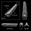150 Clear Full Cover Duals Nail System Form UVS Gel Acrylic Nail Art Mold Artificial Nail Tips with Scale for Extension