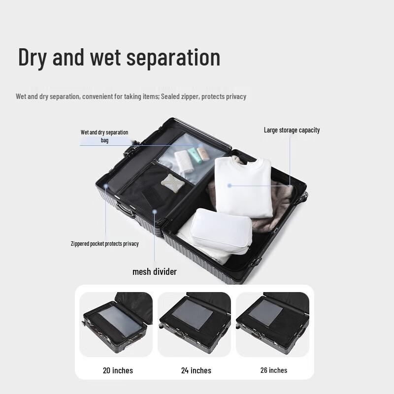 NetEase Yanxuan Frosted Aluminum Frame Luggage