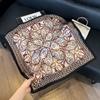 Korean cashew flower silk scarf triangle scarf women's stacking wear accessories jeans belt travel matching shirt scarf headscarf