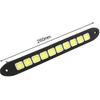 1/2pcs DRL COB Car LED Daytime Running Light White Waterproof Flexible Silicone Highlight Auto COB Lamp Car Exterior Accessories