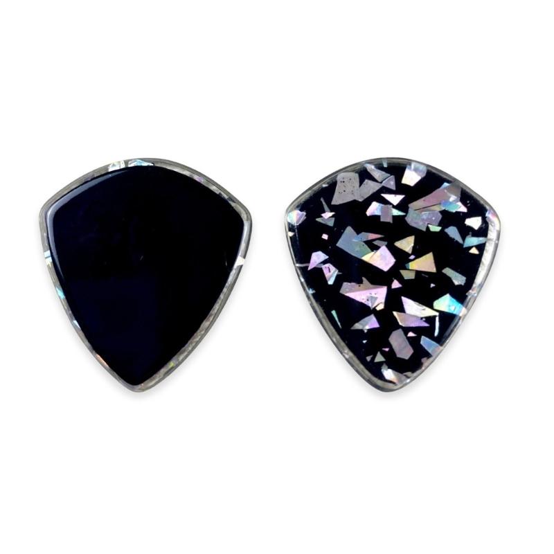 5Pcs Premiums Thick Guitar Picks Colorful Resins Musical Instrument Pick For Basses And Electric Guitar