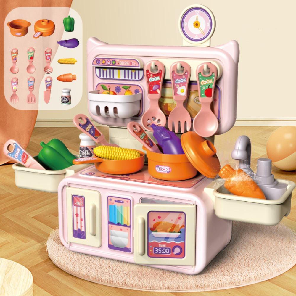 Simulated Kitchen Counter Play Set Mini Pretend Play Role Toys  Boys Girls