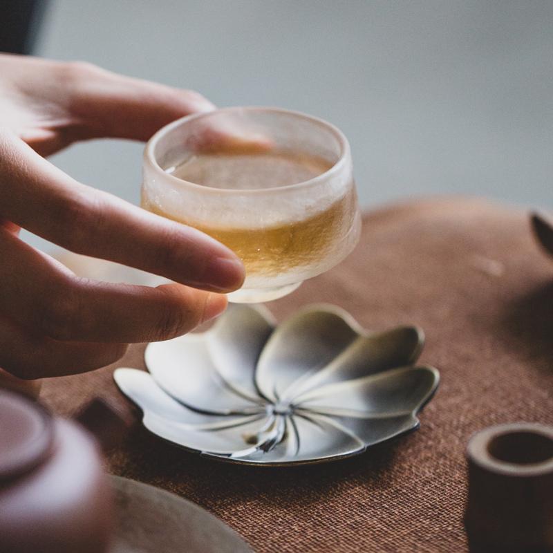 Alloy Coaster Zen Lotus Tea Holder Cup Holder Insulation Pad Tea Set Accessories Household Kung Fu Tea Ceremony Accessories