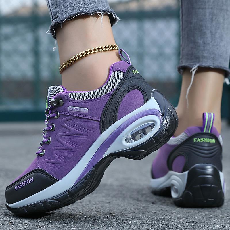 Fashion Women's sports shoes 2025 casual vulcanized shoes autumn height increase outdoor climbing soft sole