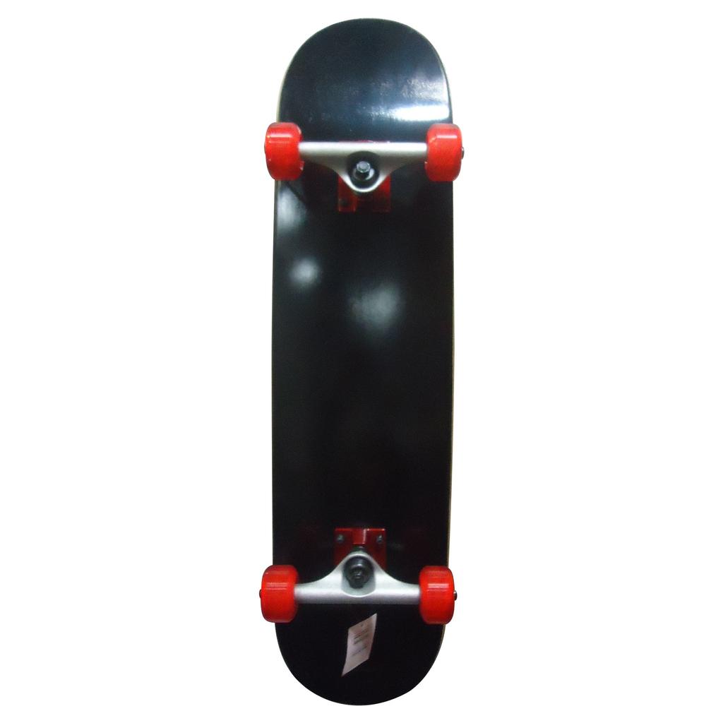 Silver Fox 31" Complete Skateboard, Super Hard, Black, SB4002