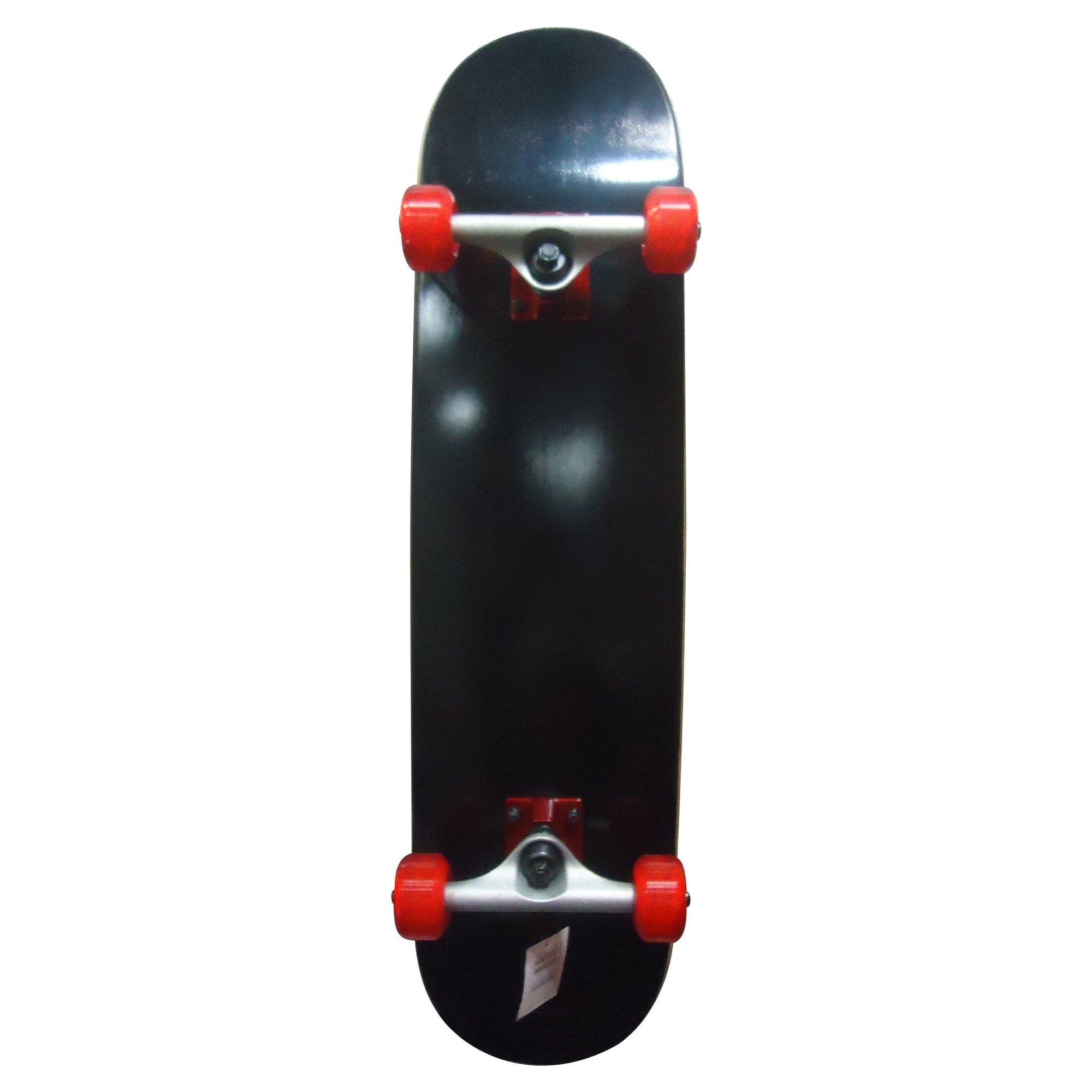 

Silver Fox 31 Complete Skateboard, Super Hard, Black, SB4002