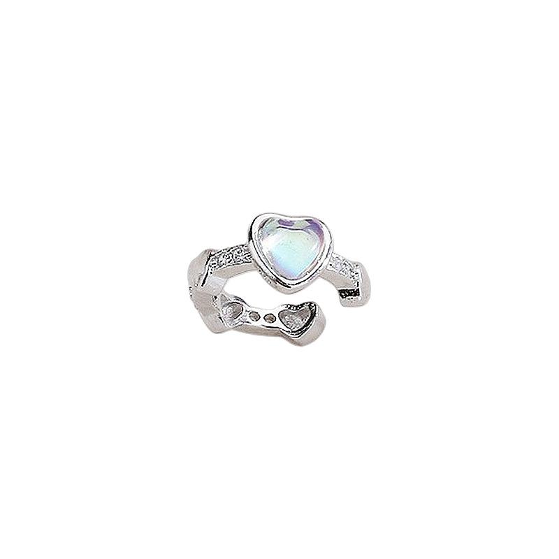 

Симфония Лунный камень Любовь Серьги Клипсы Xiaohongshu Blogger С Изысканным Цирконом Серьги-Косточки В Форме Сердца Без Отверстий Для Ушей copper (white gold)