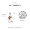 Authentic Charm Bead Charms copper Sloth Green Leaf Animal Pendants Compatible With Charm Bead Charms Plata Bracelets for Women Women Jewellery Making