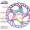 IIIPRO Disc Brake Rotors Multicolor Floating Brake Rotors 140/160/180/203mm Hydraulic Disc Brake Rotor Road Mountain Bike Discs