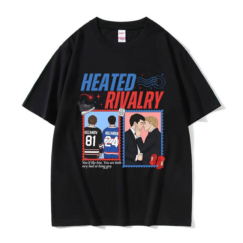 

Heated Rivalry I Love You So Much It Sucks Graphic Tshirt Mens Women Summer Harajuku High Quality Oversized Cotton Tshirts S