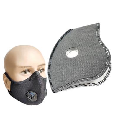 Cycling Dustproof PM2.5 Active Carbon Filter Replacement Protection Anti Dust 5layers Cycling Face Masks Breathing Filter Gasket