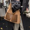 Rivet Pocket Design Underarm Tote Bag For Women Fashion Commute Shoulder Bag 2025 Autumn Winter Handbag Designer Shopping Bag