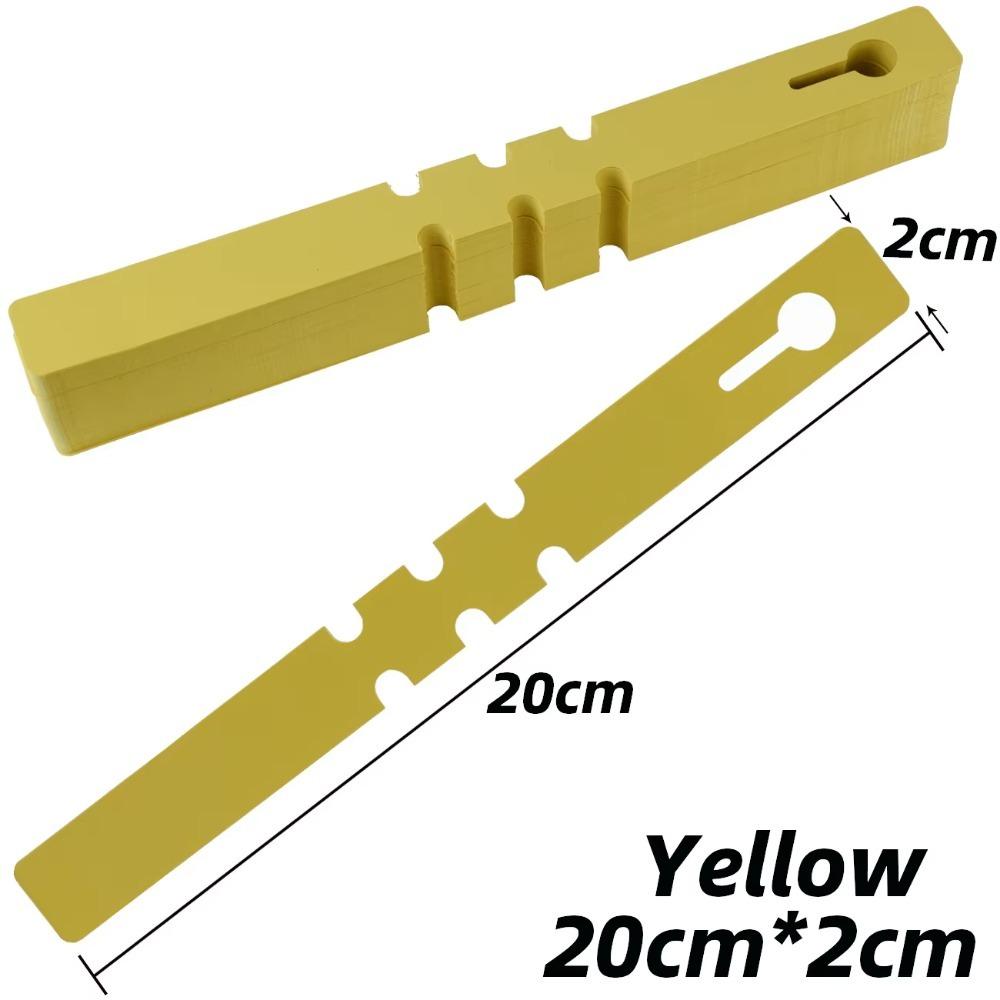 

100 шт. Пластиковые садовые бирки для растений Водонепроницаемые этикетки для овощей Портативные маркеры для знаков с кольцевой пряжкой Инструмент жёлтый