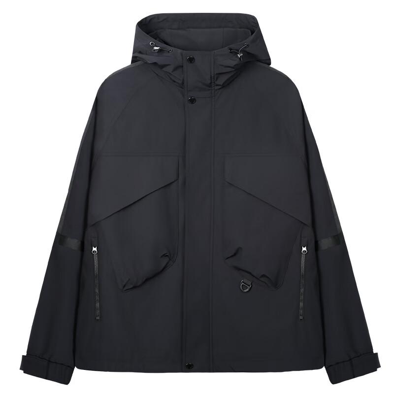 TRIES Men's Hooded Water-Repellent Casual Jacket