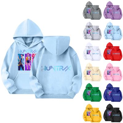 Sevimli Kapüşonlular Genç Çocuklar İçin Trend Preppy Kapüşonlu Sweatshirtler Bol Kesim Uzun Kollu Gömlekler Çocuklar İçin Kıyafetler