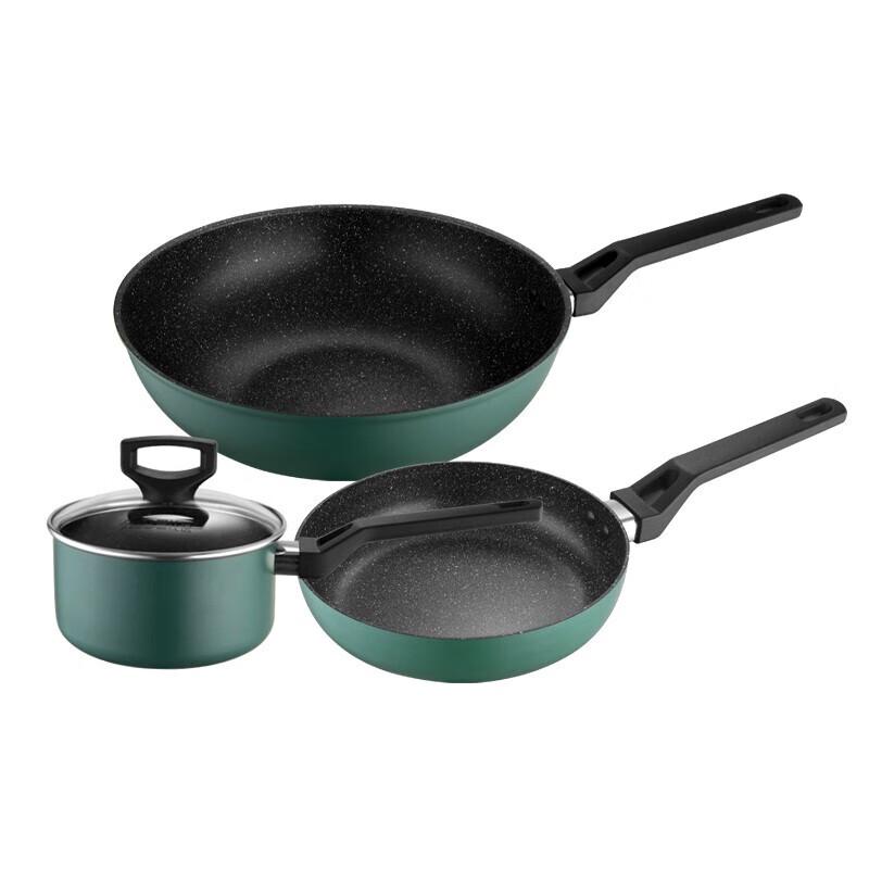 ASD Zhen Zhen Yun Kristall Antihaft 3-teiliges Kochgeschirr-Set