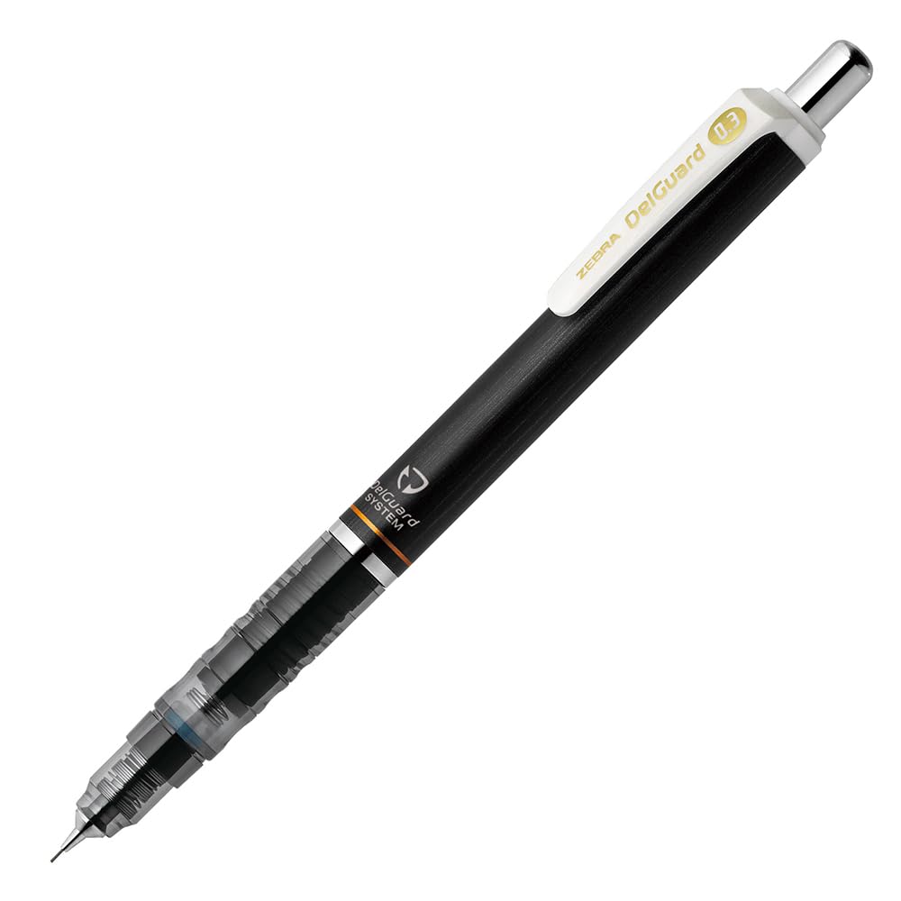 Zebra DelGuard Mechanical Black 0.3mm Pencil, P-MAS85-N2-BK