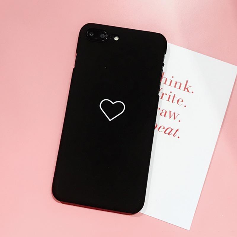 6 7 Iphone 6s Plus 5s Se Couple Painting Love Heart Phone Ultrathin Phone Case