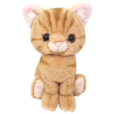 Sun Lemon Yavru Amerikan Shorthair Kahverengi Peluş Hayvan Kedi P-7531 (14.9 x 16.3 x 7.2 cm)