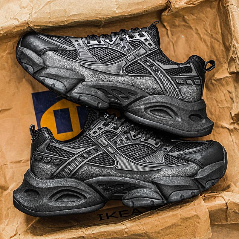 Dad shoes mesh breathable sneakers platform heightening retro casual running 40