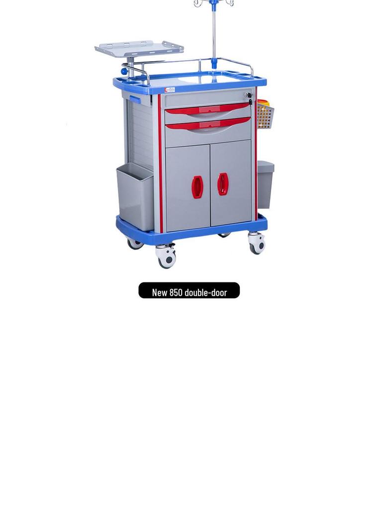 ABS Emergency Medical Cart with Flip-Top and Multiple Drawers