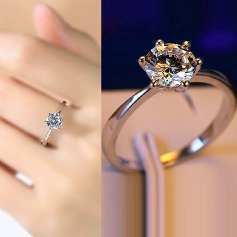 New Never Fade Luxury Original Rings For Women Engagement Gift Proposal Jewelry Bride Wedding Bands Allergy Free