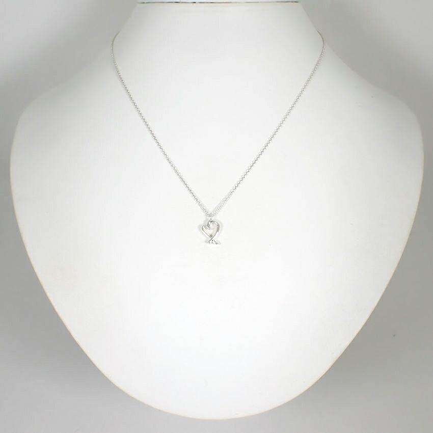 [Used] TIFFANY/Tiffany 925 Loving Heart Pendant/Necklace/j64-8