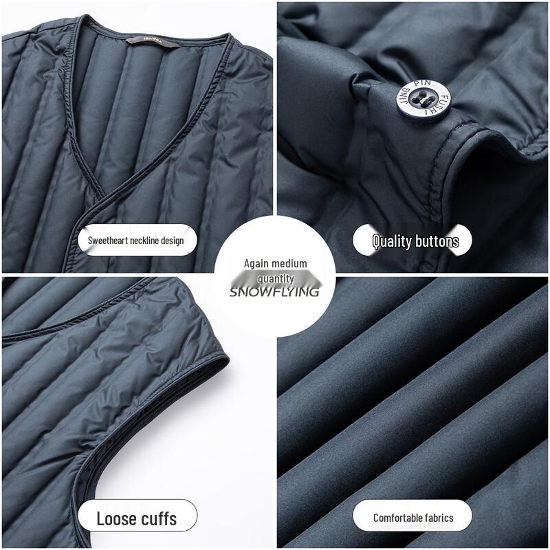 Xue Zhong Fei Herren Mittleren Alters/Ältere Leichte Entendaunenweste