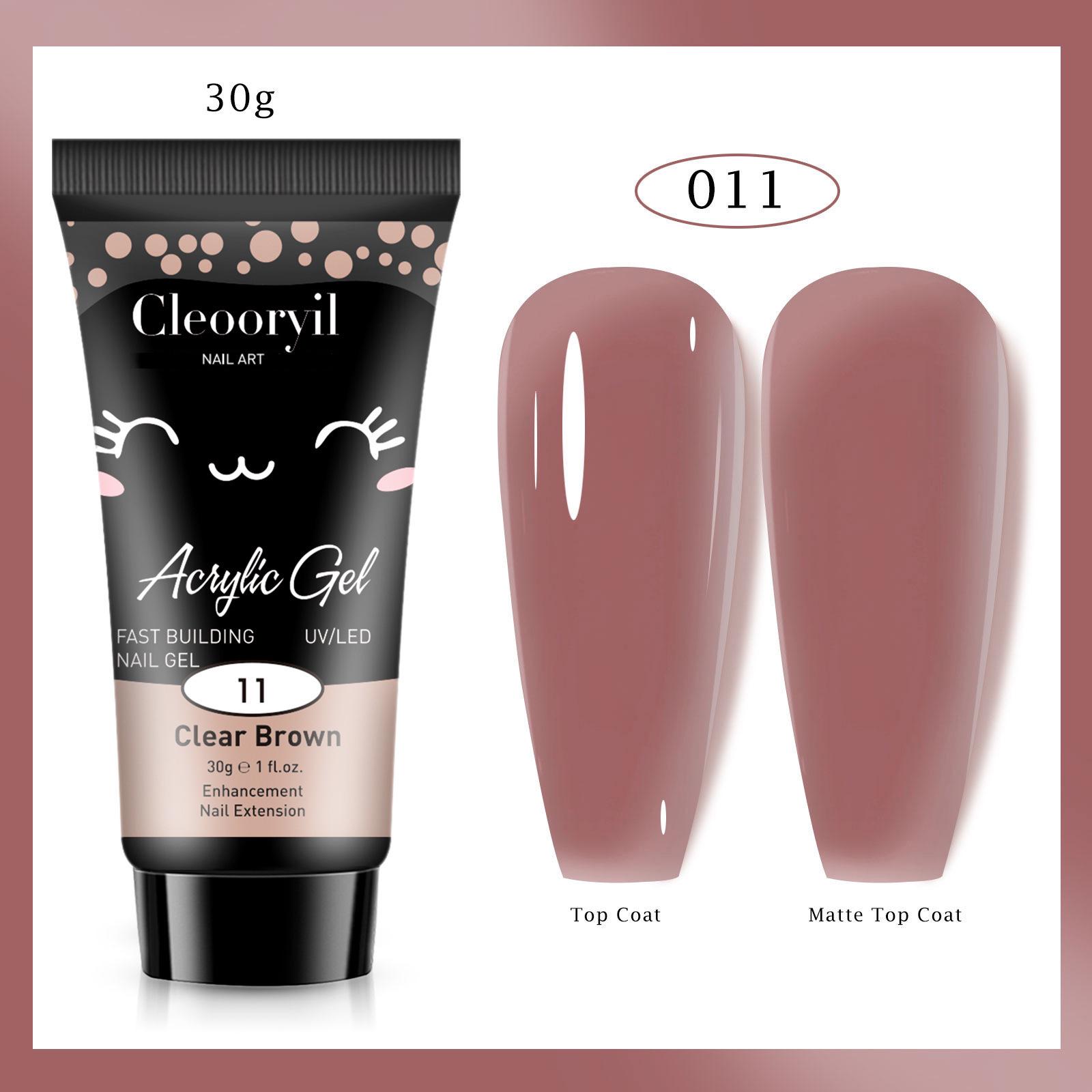 

УФ Твердий Гель для Нарощування Нігтів, 15мл - Швидкий Кристалічний Гель для Швидкого Нанесення