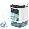 Portable Air Conditioner, Desktop Cold Fan with Colorful Atmosphere Light, Evaporative Air Cooler with Ice Box, 3 Wind